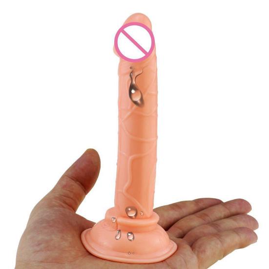 Dildo Anal Masturbator Bendable Smooth TPE Penis Thrusting Pleasure Wand for Lesbian
