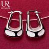 925 Sterling Silver Beautiful Piercing Earrings Fashionable Wedding Jewelry