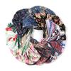Knot Pleated Cotton Floral Print Turban Hat Head Cover Wrap Hat Soft Bonnet Sleep Night Cap