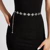 Metal Shiny Waist Chain With Star Pattern For Dresses And Skirts Summer Wear