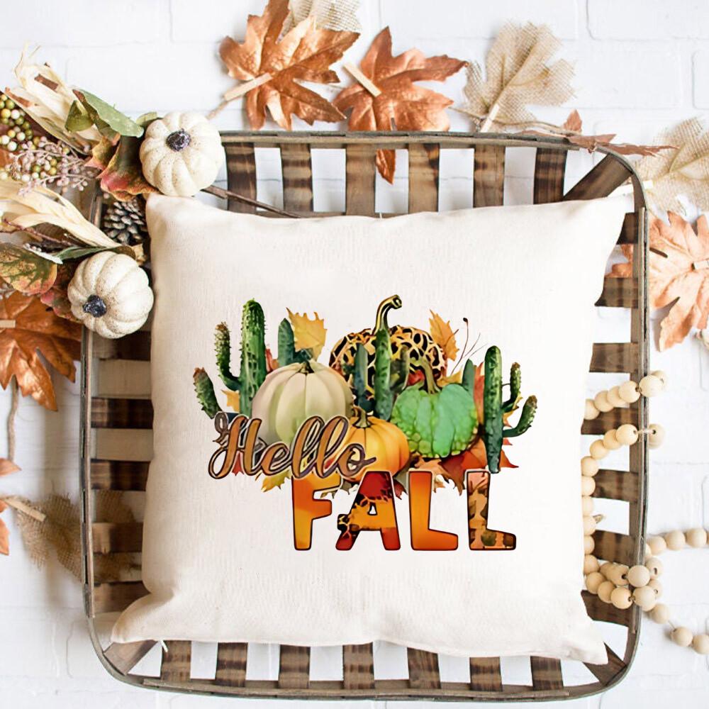 Pumpkin Fall Pillowcase Thanksgiving Party Decorative Sofa Chair Cushion Cover Bed Throw Pillow Case Home Decor Pillows Cases