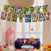 1Set Italian Brainrot Theme Bunting Happy Birthday Flags Decorations Girls Boys Favors Hanging Banner Gift Party Decora Supplies