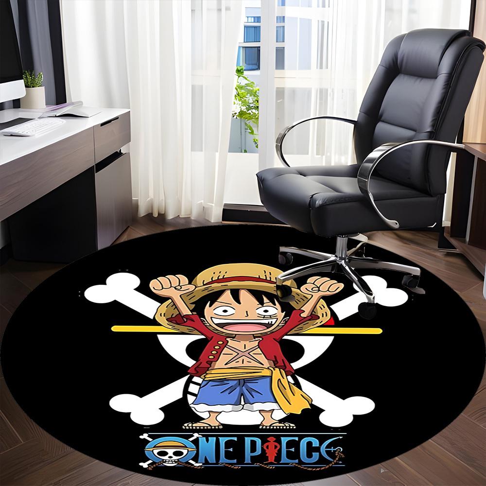 1 шт. Круглый ковер для офиса One Piece, под офисные стулья, спальню, гостиную, домашний декор a1022201