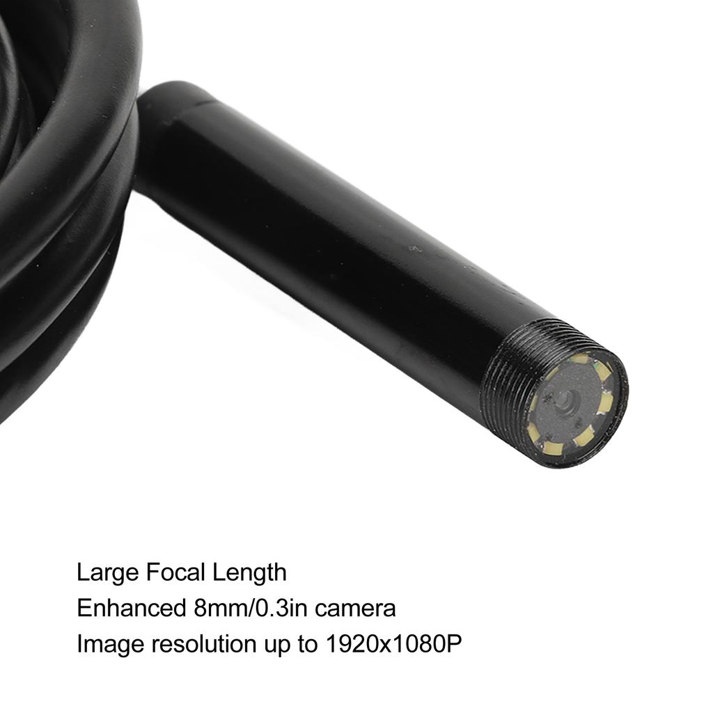 WiFi Бороскоп 8мм Камера HD 1080P IP67 Водонепроницаемый Беспроводной Эндоскоп Инспекционная Камера с 6 Светодиодами для для