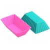 10Pcs/Set Silicone Cake Rectangular Moulds Cup Jelly Chocolate Soap Mold Household Kitchen Baking Dessert Mould Color Random