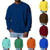 Men's Round Neck Raglan Sleeve Fleece-Lined Thick Solid Color Sweatshirt