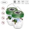 Set of 2 Fly, Wasp, and Mosquito Traps; Wasp Insect Trap - Solar with LED Light