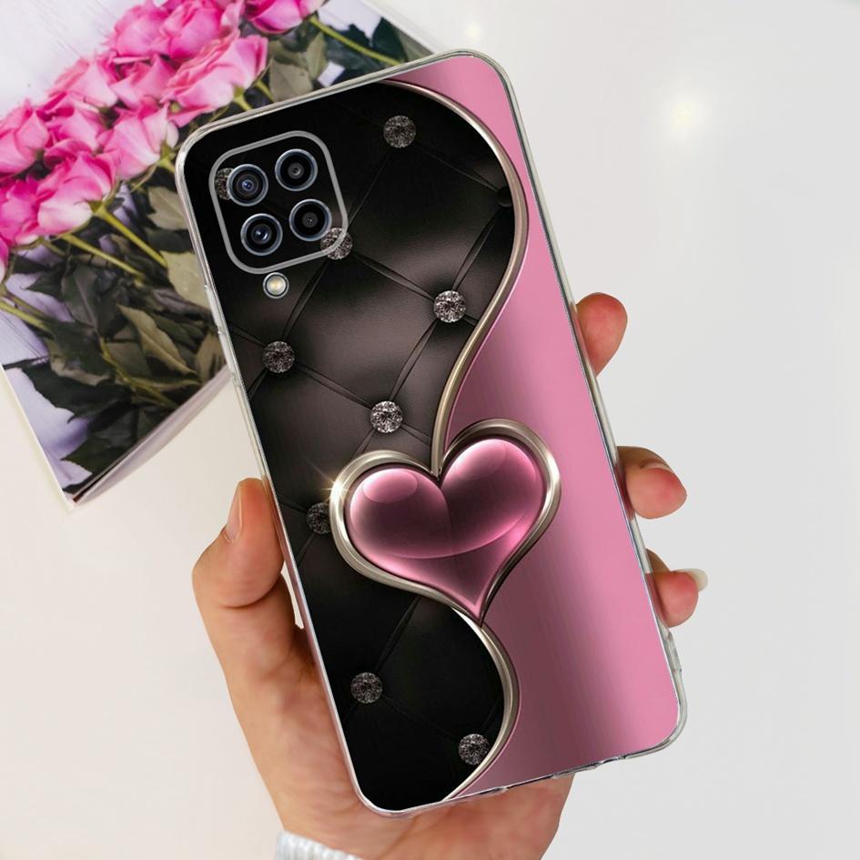 Чехол для Samsung M32 Чехол Galaxy M32 SM-M325F Милый Модный Цветок Мультяшный Мягкие Чехлы Для Samsung M22 F22 M52 5G SM-M526B Бампер