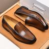 Мода Новейшие 2025 Натуральная Кожа Мужские Туфли для Вождения Слипоны Супер Качество Удобные Мужские Повседневные Мокасины Лоферы из Коровьей Кожи