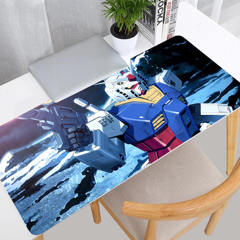 Mouse Pads Large Mechanical Warrior Rx782 Ggundam Gamer Keyboard Desk Mat Rubber Gaming Accessories Mousepad Anime Desk Decor