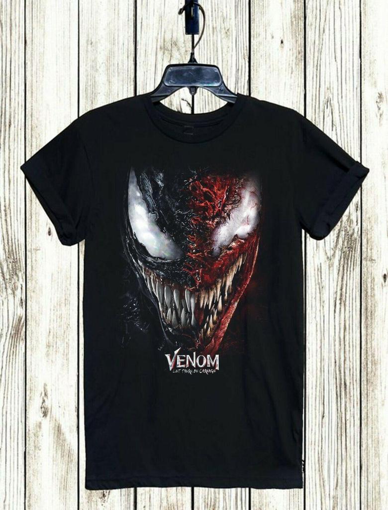Винтажная старая футболка с принтом V-Noem Let There Be Carnage 2021 Новый фильм S-5XL