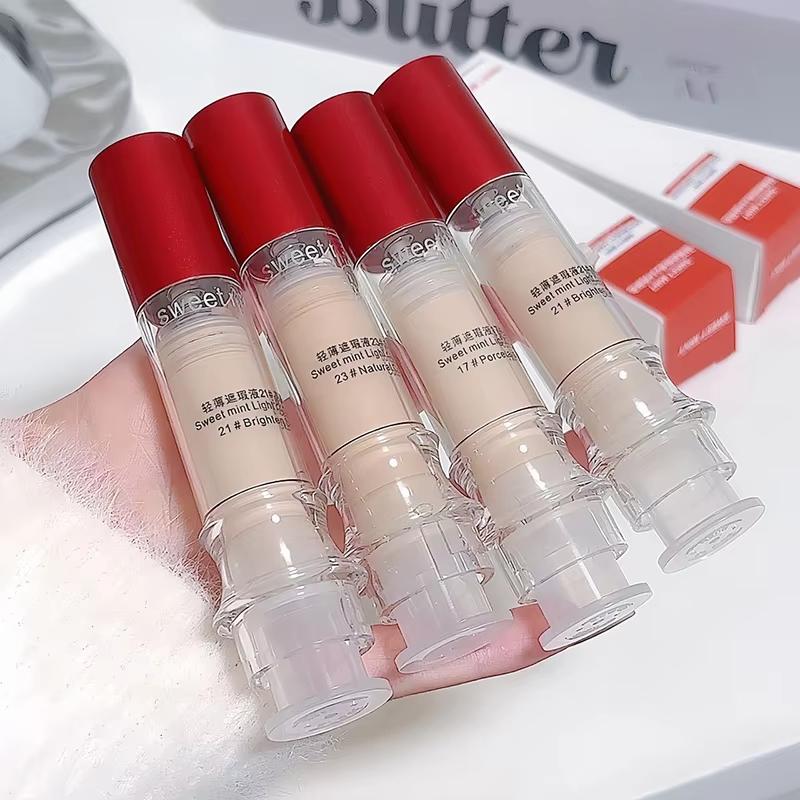 Консилер с игольчатым тюбиком Жидкая основа Корректор темных кругов Контур носа Высокое покрытие BB-крем Женская косметика Косметика