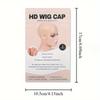5 штук HD шапочек для парика для женщин Невидимые Ультратонкие Эластичные Шапочки-чулки для париков с кружевной передней частью Прозрачная шапочка для парика