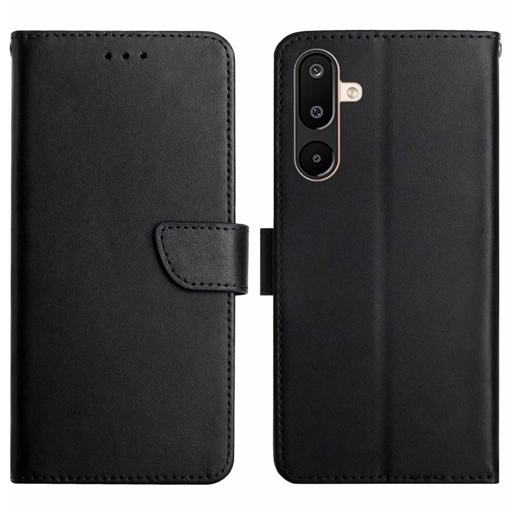 For Samsung Galaxy M16 5G/F16 5G Case Genuine Cow Leather Phone Cover Nappa Texture