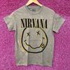 Футболка Nirvana Nevermind Tour Art Dead Eye Smiley Grunge Band Tee S