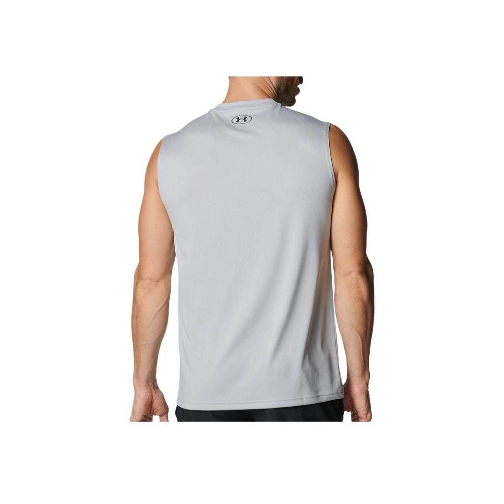 Under Armour Tech Comfortable Casual Soft Skin-Friendly Simple Basketball Vest Men Tops Gray 6001541-011