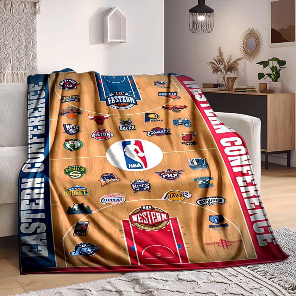 1 шт. Мягкое, приятное для кожи фланелевое одеяло с цифровой печатью на тему баскетбольных команд, разные размеры в наличии для семьи, друзей, на день рождения