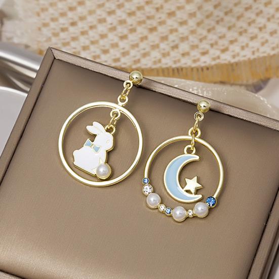 Стильные серьги-капли полые износостойкие декоративные