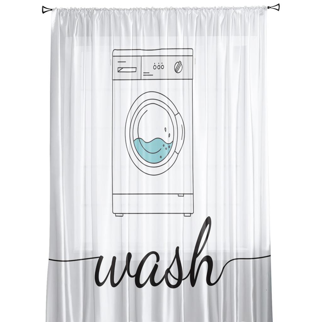 Современная занавеска для стиральной машины для гостиной, прозрачные тюлевые занавески, оконная вуаль для спальни, аксессуары, декор