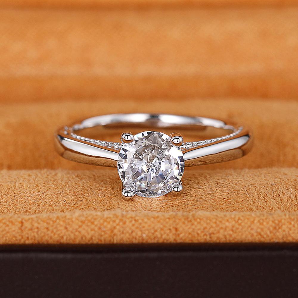 Кольца Huitan AA Round Cubic Zirconia, роскошное обручальное кольцо Eternity, цветное высококачественное классическое ювелирное украшение для женщин