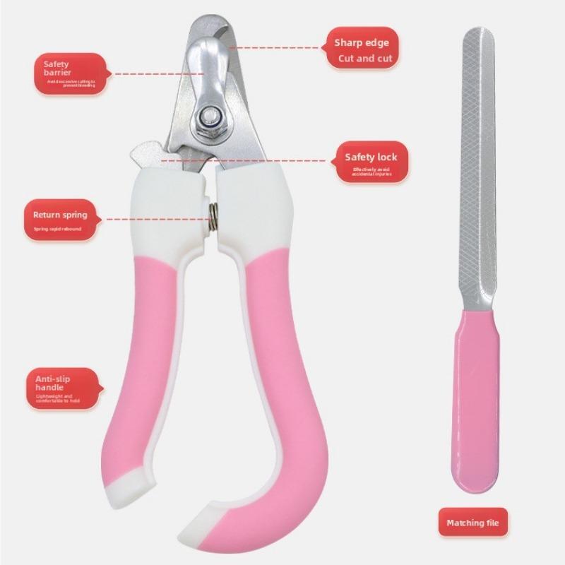 Pet Nail Clippers, Dog and Cat Nail Clippers, Nail Clippers, Pet Scissors, Pet Daily Necessities Set