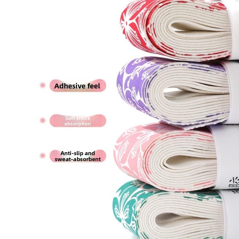 Non-Slip Tennis Badminton Grip Tape Sakura Print Quickly Self-adhesive Grip New Fishing Rods Band