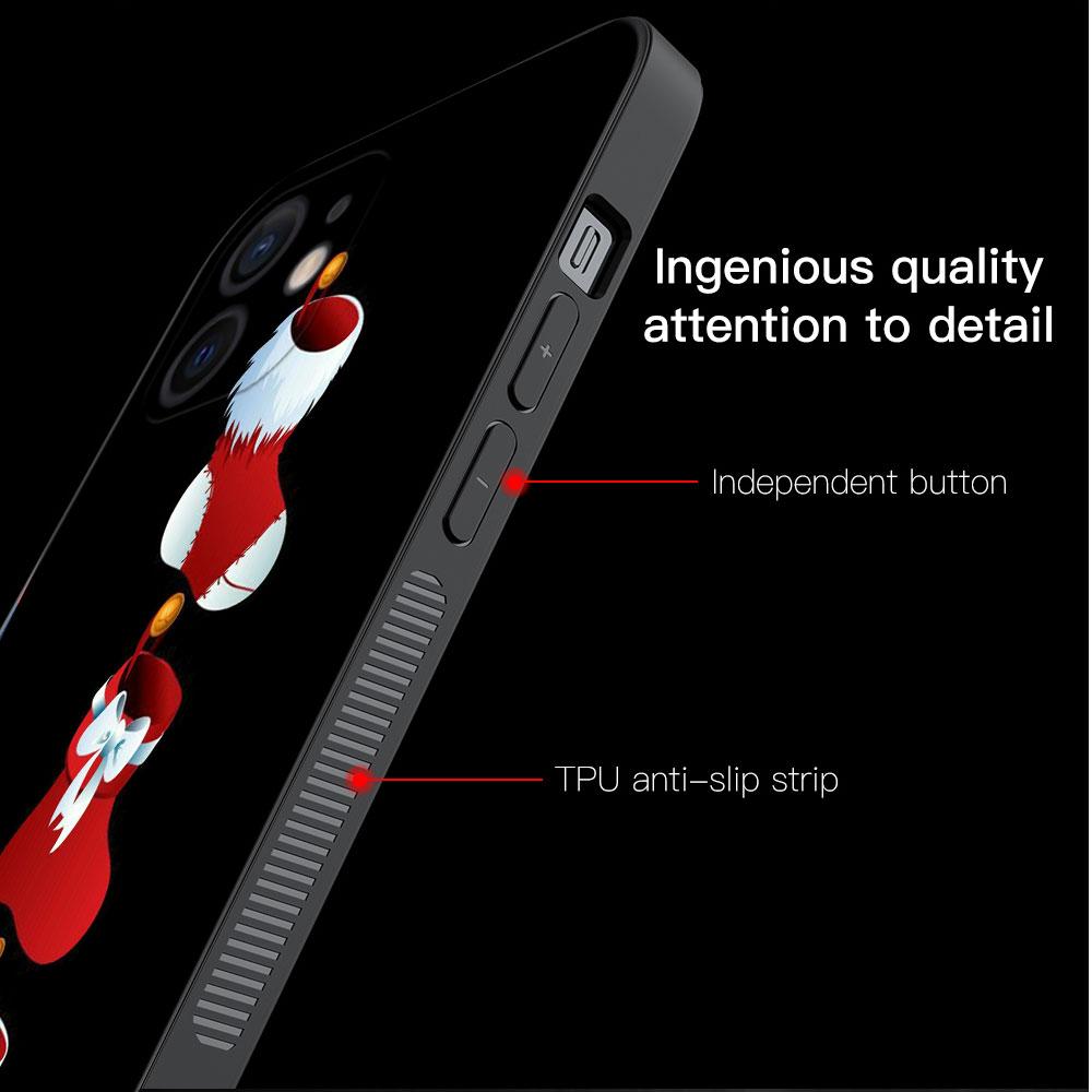 Мягкий силиконовый чехол для телефона для iPhone 14 13 12 11 Pro Max 6 6S 7 8 Plus X XS XR 12 13 Mini Shell Рождественская елка с оленем