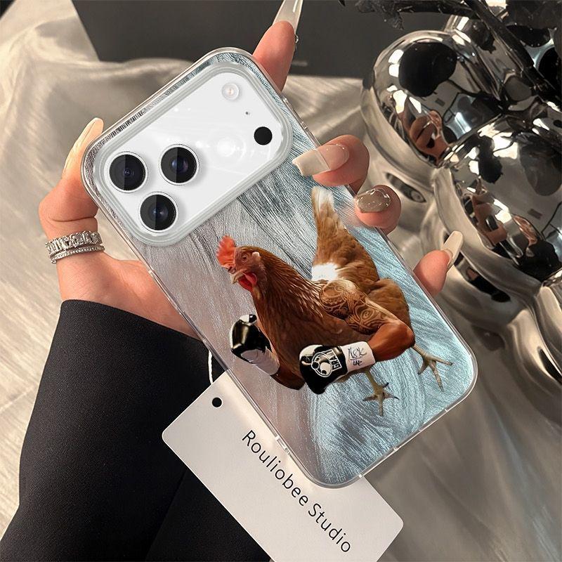 Креативный чехол-накладка для Apple iPhone 13/14/15/16Plus/17Pro от Boxing Rooster