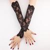 1 пара летних велосипедных рукавов с полыми кружевными тонкими дышащими быстросохнущими анти-УФ-эластичными эластичными перчатками для свадебной вечеринки, свадебными перчатками, вещами для свадебной вечеринки