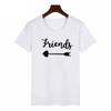 Summer 2023 Fashion Best Friend Shirts Women Short Sleeve T Shirt Bff Top Sisters Gifts For Friends Tees For Her