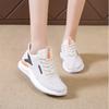 Spring and Autumn New Women's Flying Weaving Mesh Sports and Leisure Lightweight Soft Bottom Running Shoes