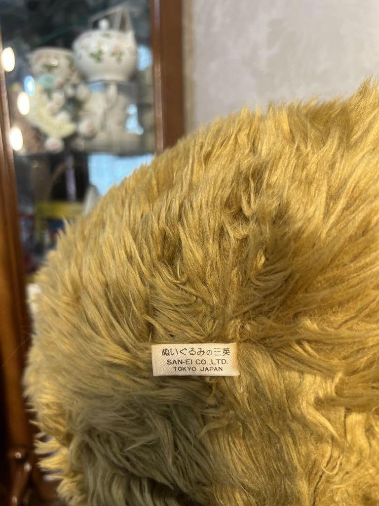 [Б/У] Большой коричневый плюшевый мишка, плюшевая игрушка от Sanei, рождественский подарок