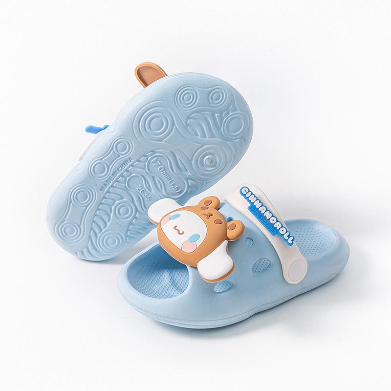 Детские летние шлепанцы Sanrio с мультяшным принтом, нескользящие, легкие, с мягкой подошвой