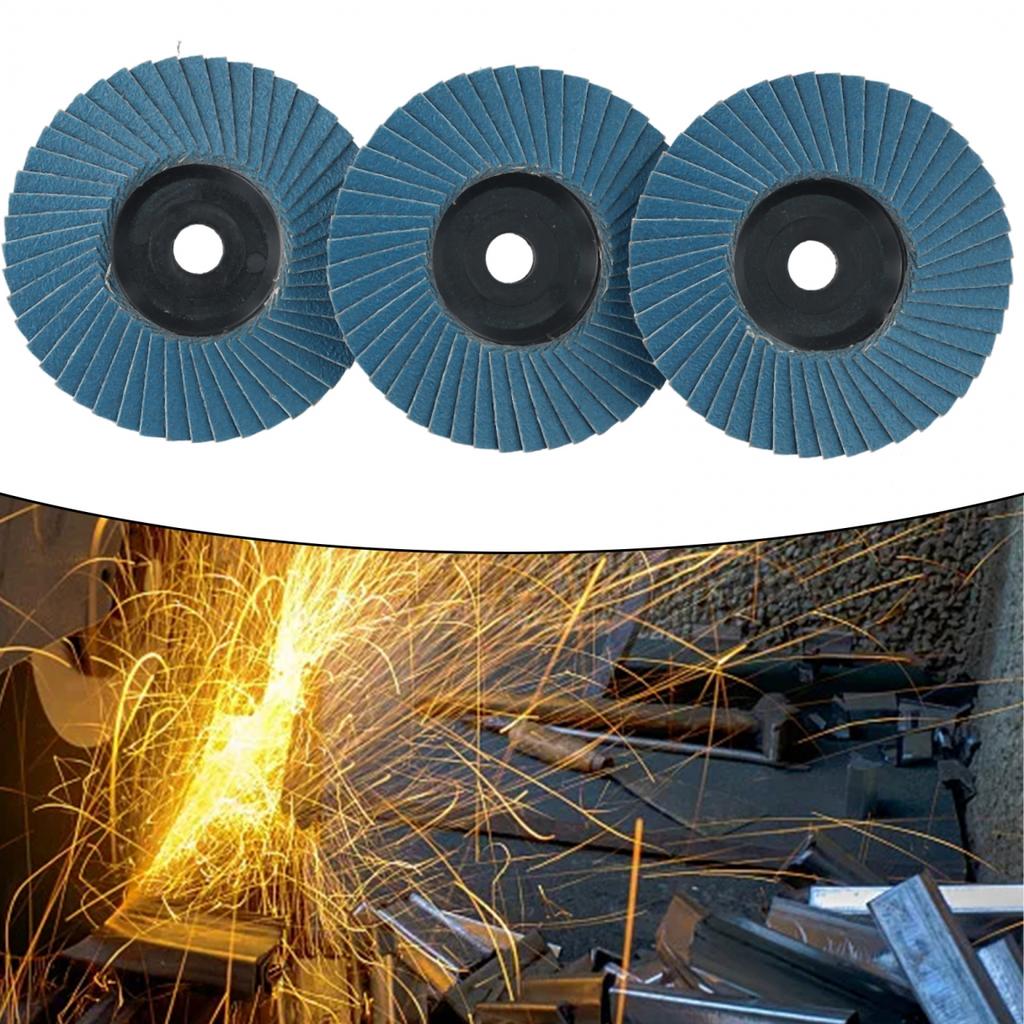 3pcs 3 Inch Flat Flap Discs 75mm Grinding Wheels Wood Cutting For Angle Grinder