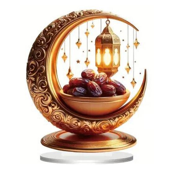 Акриловый лунный замок Yousheng, украшение 2D, плоский полумесяц, мечеть, дворец, настольная вывеска, праздничная вечеринка, домашний офис, гостиная, спальня, украшение рабочего стола