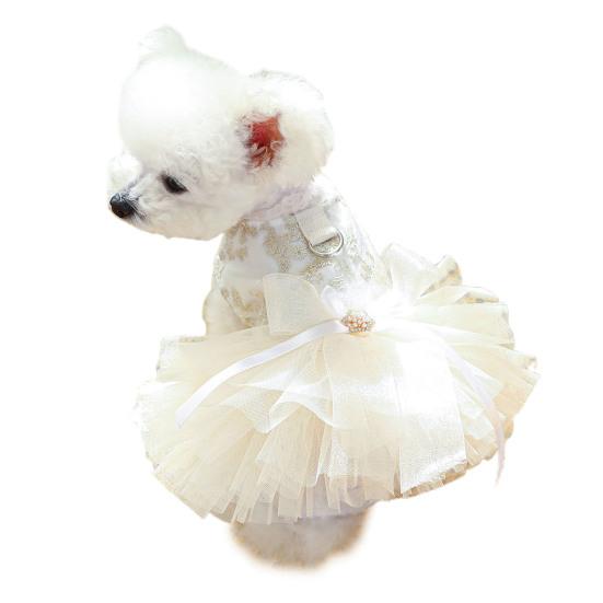 Платье для щенка, модное изысканное подшивочное платье с вышивкой, свадебное платье принцессы, собаки, собаки, кошки, принадлежности для наряда