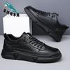 Star-headed Woodpecker Men's Shoes New Breathable Business Dress British Casual Black Men's Shoes