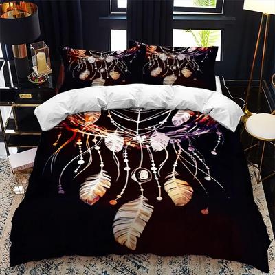 National Dream Catcher Пододеяльник Комплект постельного белья Queen King Twin Полноразмерный пододеяльник Черный комплект постельного белья Односпальное одеяло из полиэстера Покрывало