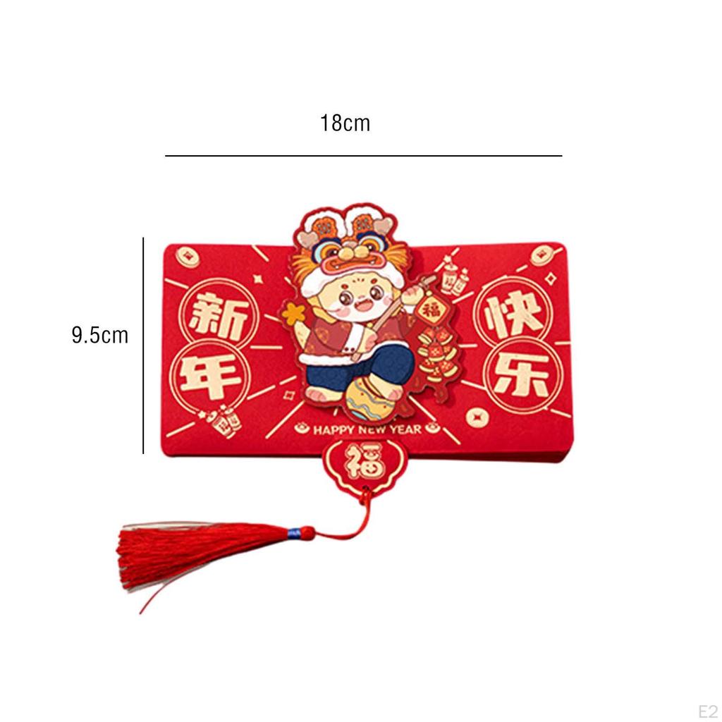 Красные конверты на год китайского дракона, подарочные наборы Hong Bao для семейных встреч,
