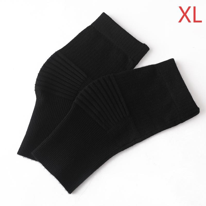 Elastic Cotton Sports Knee Brace Black Stripe Compression Knee Pads for Cross Training WOD Workout Injury Recovery Support