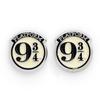 Harry Potter Stud Earring Set Platform 9 3/4, Hedwig & Letter, Deathly Hallows