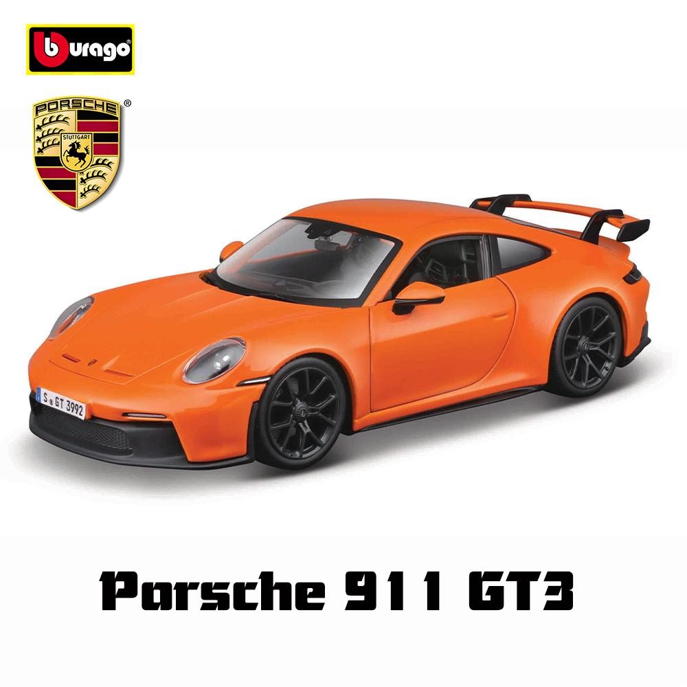 AABKO1 Bburago 1:24 Porsche 911 GT3 Taycan Turbo S 718 Boxster simulation alloy car model crafts decoration collection toy tools gift
