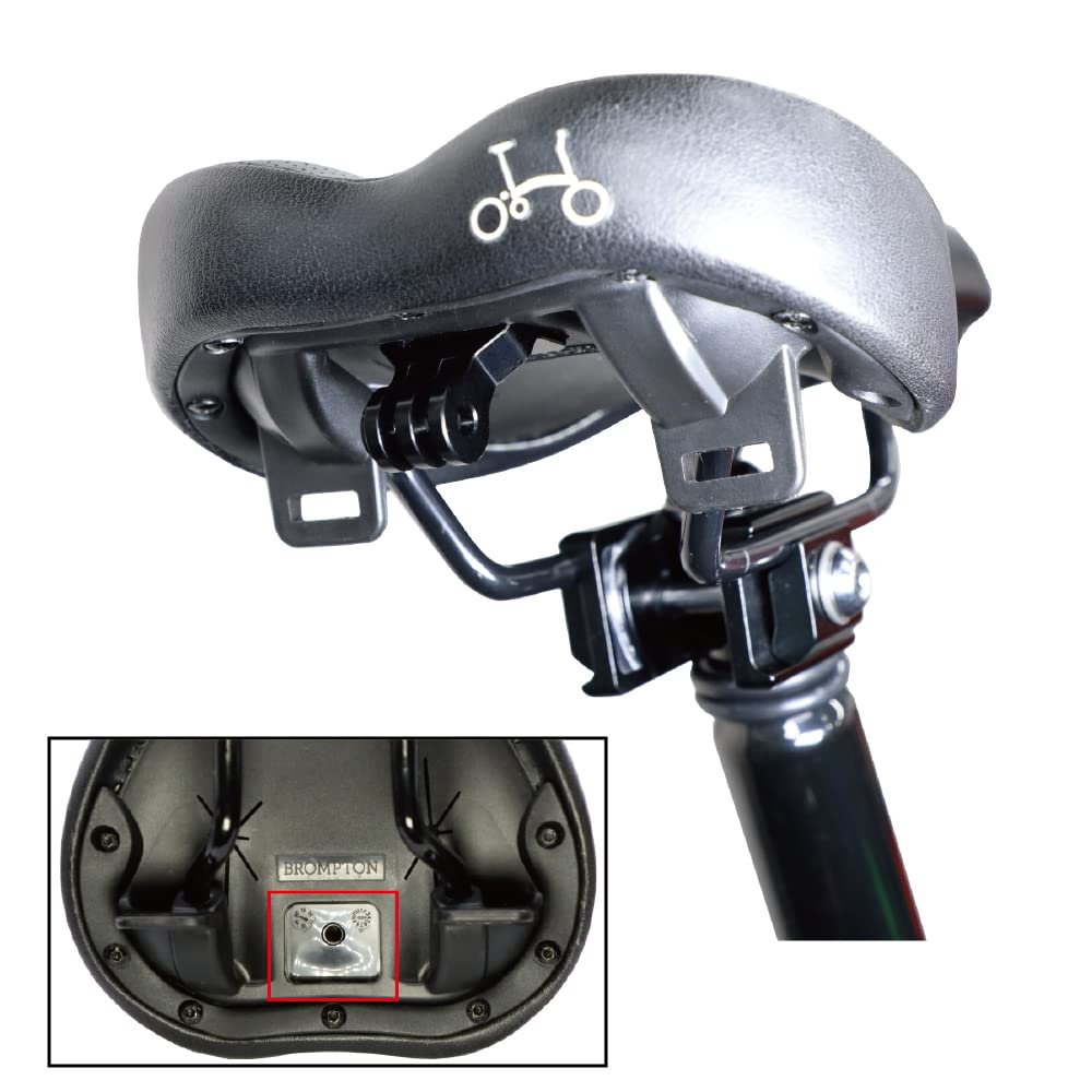 [REC MOUNT] Крепление на седло для оригинального Brompton [BPT-SDGP] Только для седла с отверстиями для винтов (отверстия для дюбелей)