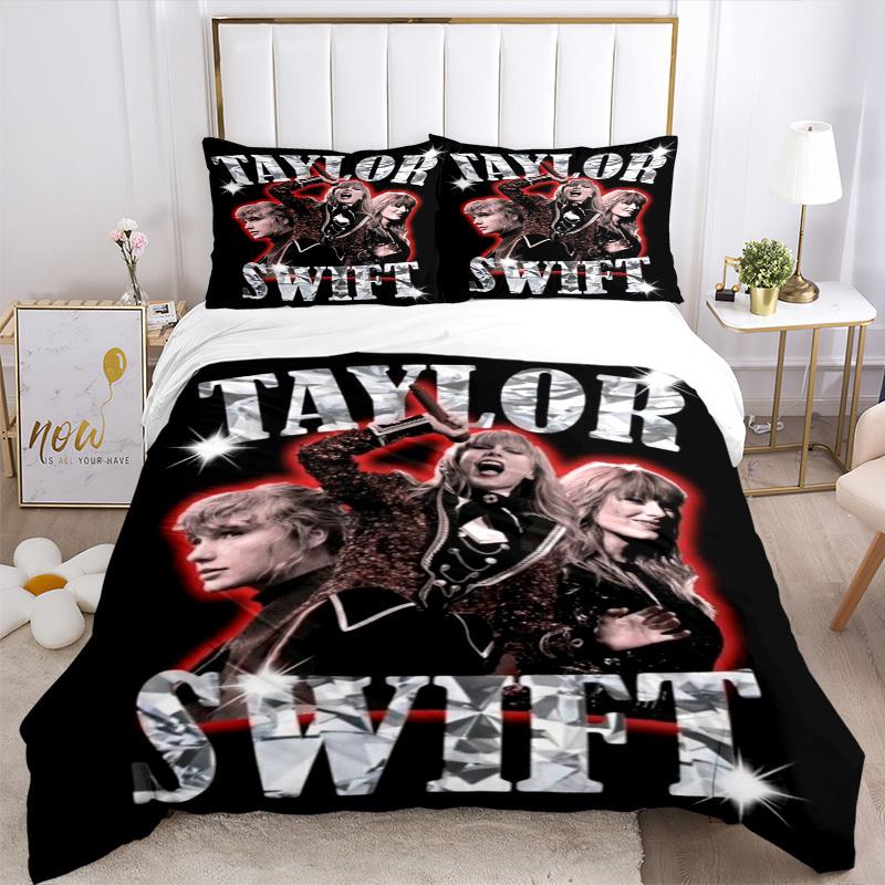 3pcs Taylor Swift Duvet Cover Set, Includes 1 Duvet Cover and 1/2 Pillowcases (No Insert) yy251104230