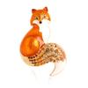 Rhinestone Enamel Fox Brooches For Women Animal Party Causal Brooch Pins Gifts