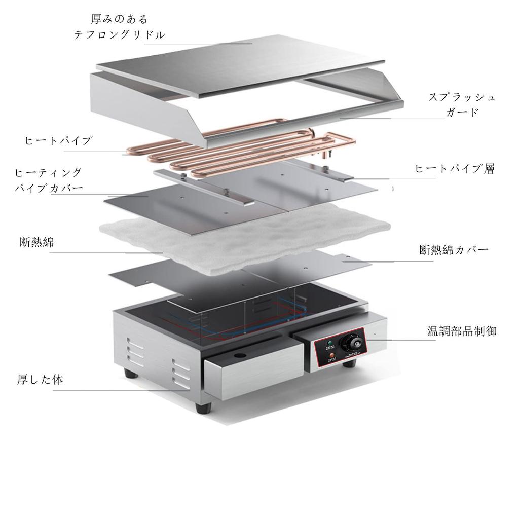 Пресс для гриля Теппаньяки Настольный теппаньяки Модель 818 PSE Гриль Теппаньяки Кальмар Гриль Блин Холодная лапша Жареный рис Загустение Ручной захват