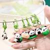 1pc Cute Keyring Animal Keychain Key Holder Bag Pendant Cartoon Panda Backpack Decor
