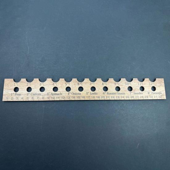 Деревянная линейка для растений Эффективная посадка Гладкие края без заусенцев Простая в использовании Измерение клумбы Портативная садовая линейка