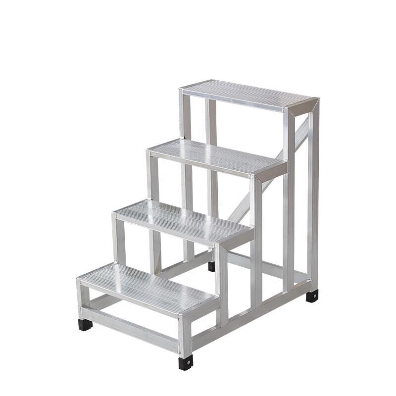 Jundelun 15-Step 4-Meter Industrial Aluminum Mobile Platform Ladder CN plug (adapter included)