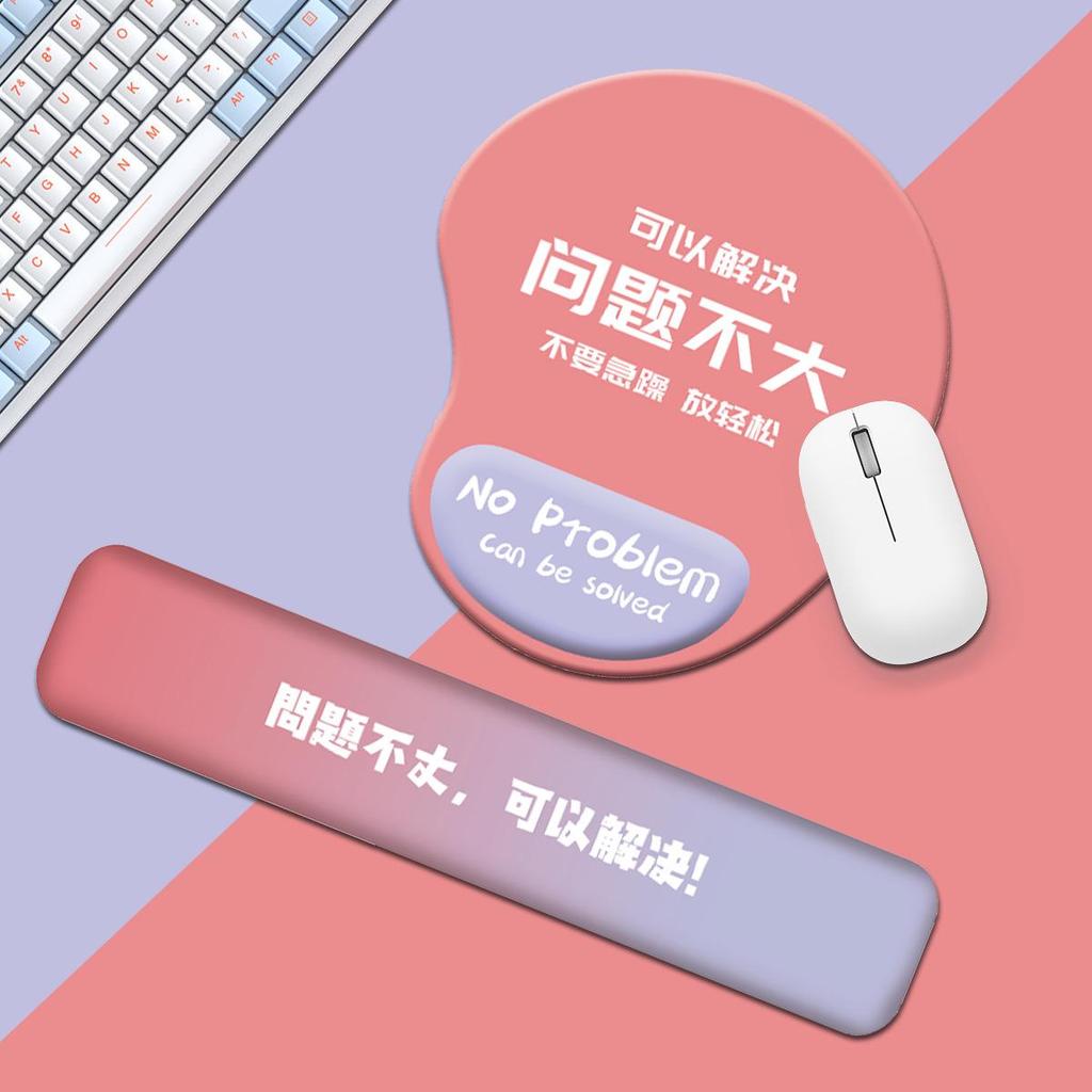 Минималистичный вдохновляющий коврик для мыши с поддержкой запястья, с нескользящим силиконом и пользовательским изображением.